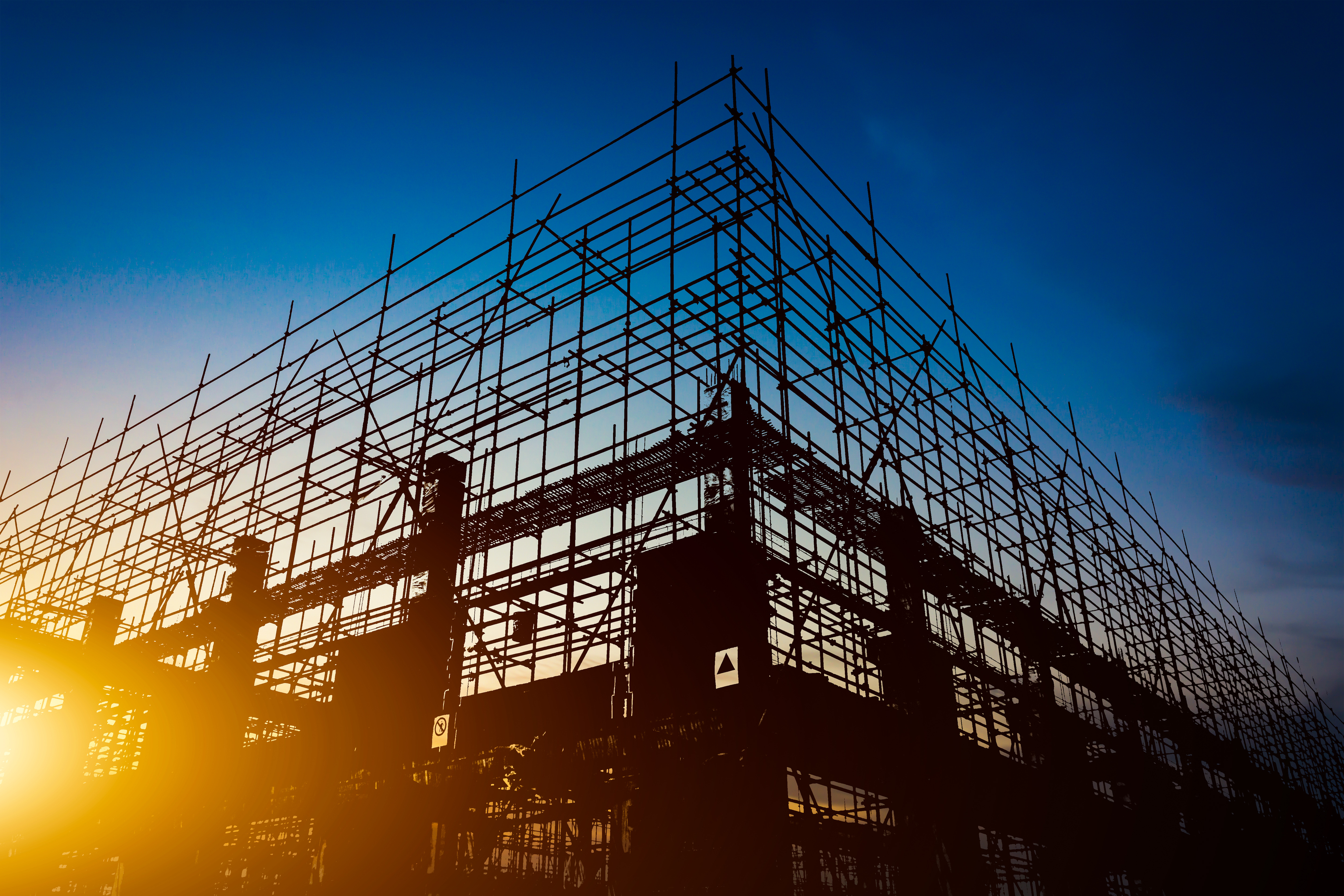 Construction Site silhouettes Construction Site silhouettes