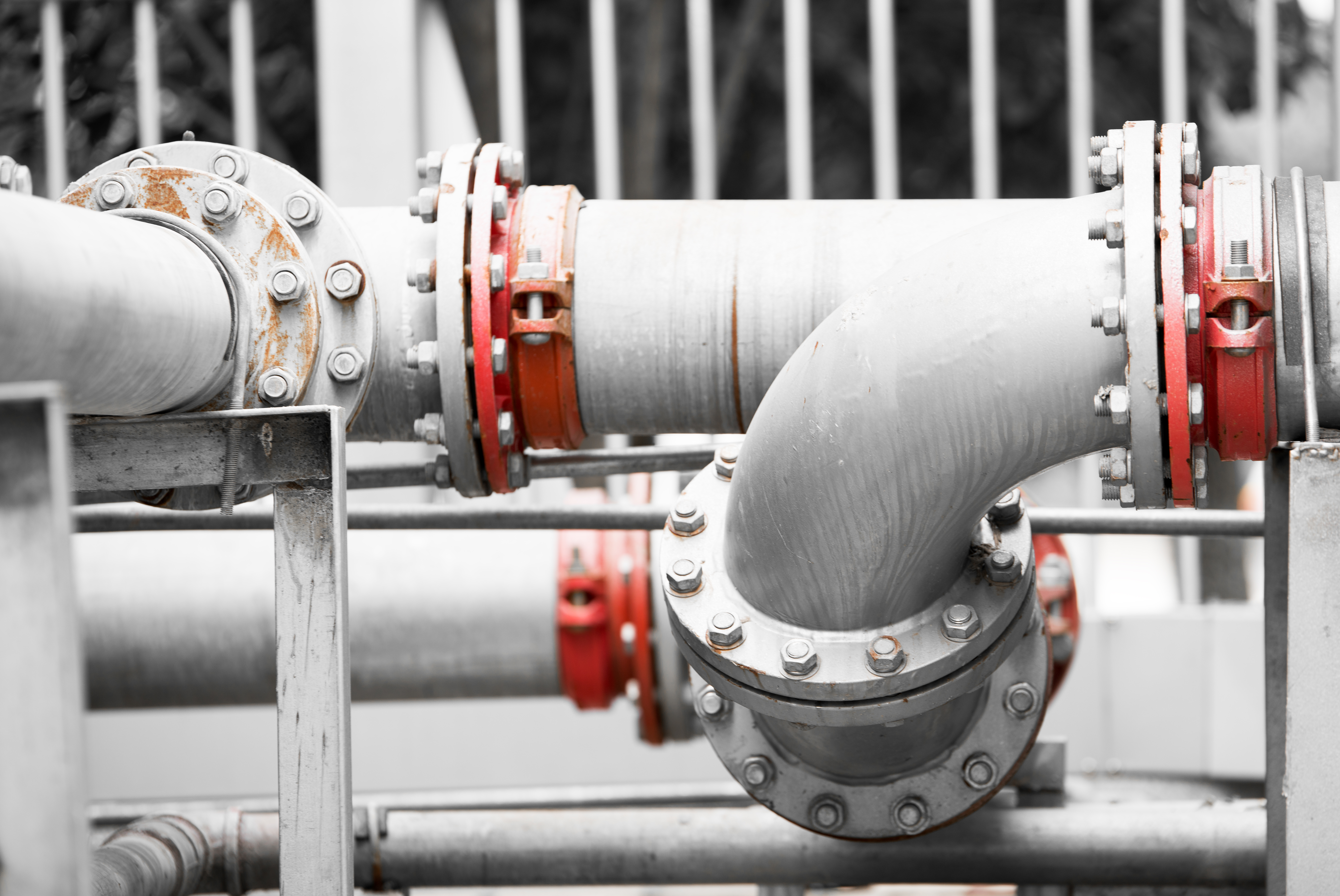 Water Pipeline in Water Treatment Plant Water Pipeline in Water Treatment Plant